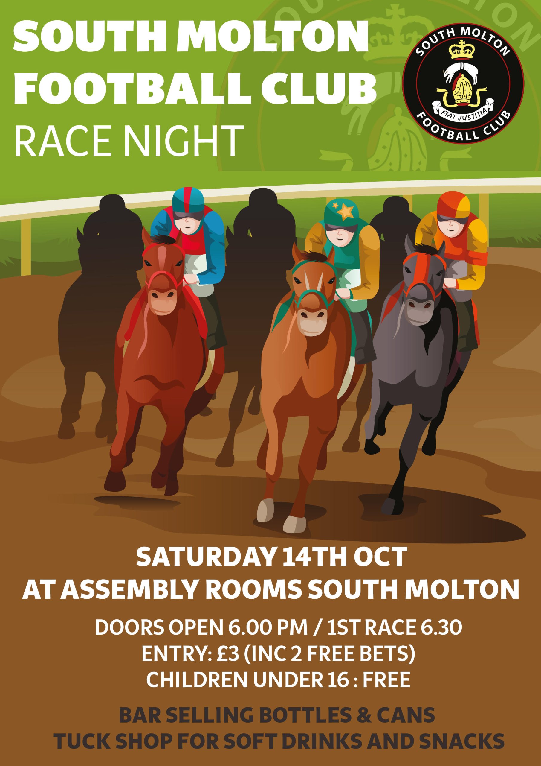 SMAFC 2023 Race Night South Molton Football Club